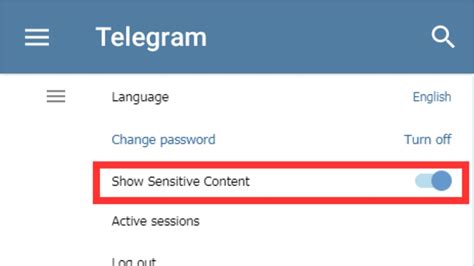 disable filtering telegram not showing.